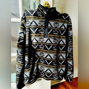 Volcom Switch Case snap neck/mock turtleneck fleece. Mens size L.
